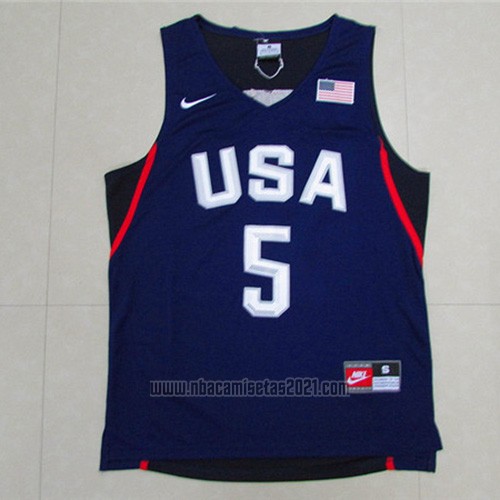 Camiseta USA 2016 Kevin Durant #5 Azul